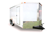 Diamond Cargo 7x16 Tandem Axle - Barn Doors