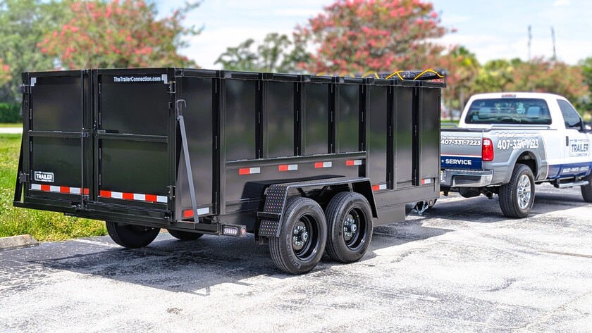 7X16 16k Mid South Dump Trailer - 48" Sides