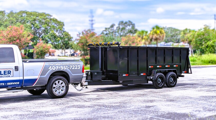 7X16 16k Mid South Dump Trailer - 48" Sides