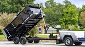 U-Dump 7' x 14' Dump Trailer - 48" Sides (black)